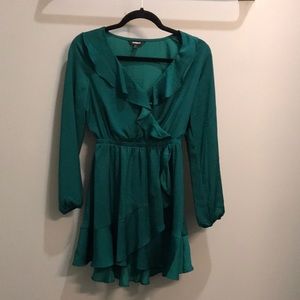 Jewel toned emerald express dress